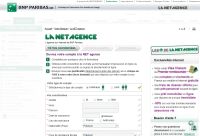 écran de création de compte la net agence